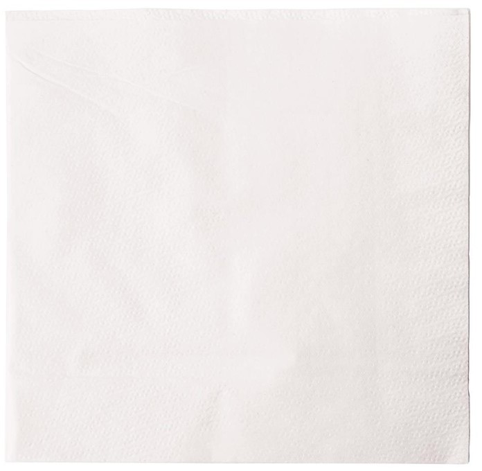  Gastronoble Serviettes snacking en papier blanches 330 x 330mm 