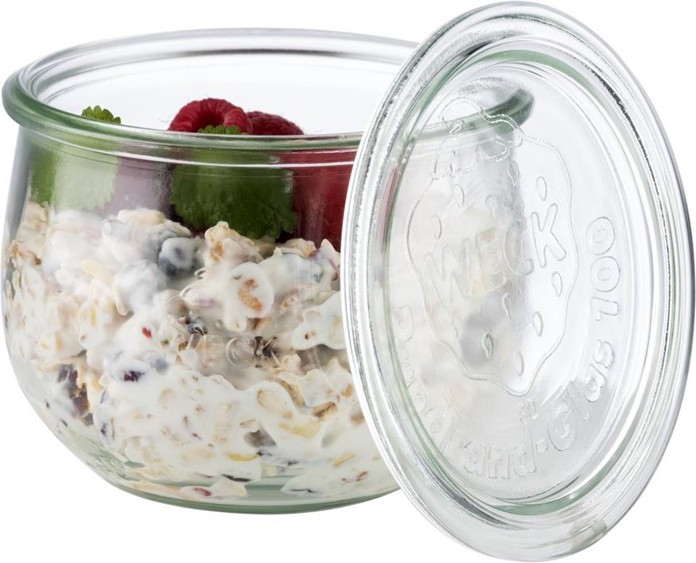  APS Bocaux en verre tulipe avec couvercle Weck 580&nbsp;ml (lot de 6) 