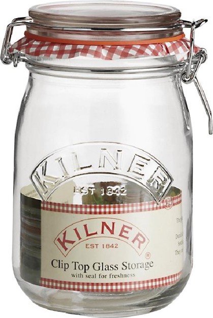  Kilner Bocal &agrave; conserves avec clip 1L 
