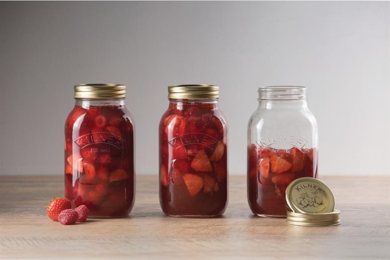  Kilner Bocal &agrave; conserves couvercle vis 1L 