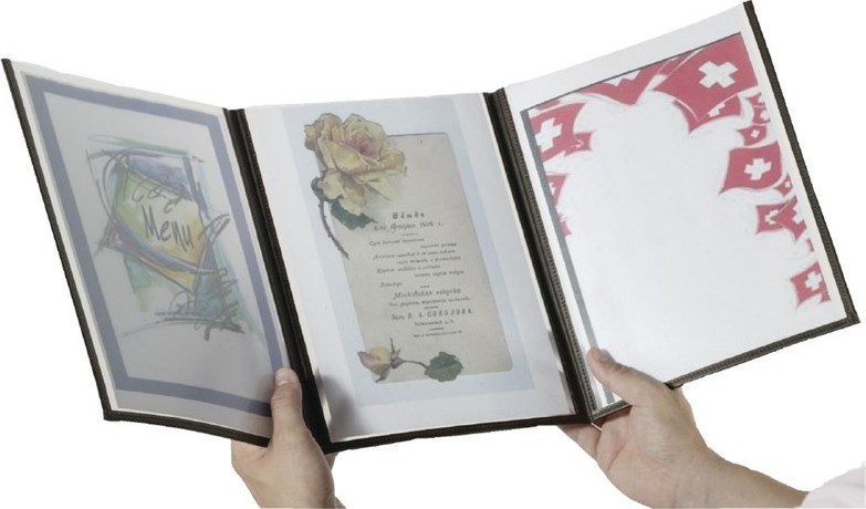  Securit Prot&egrave;ge-menus Crystal A4 triple 