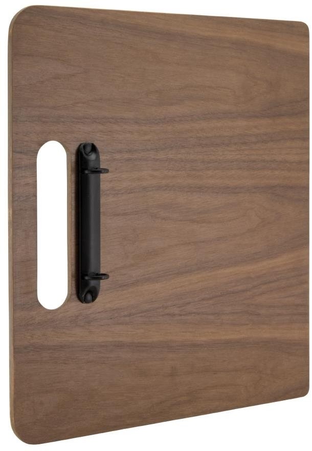  Securit Planche porte-menu &agrave; anneaux gamme Walnut 