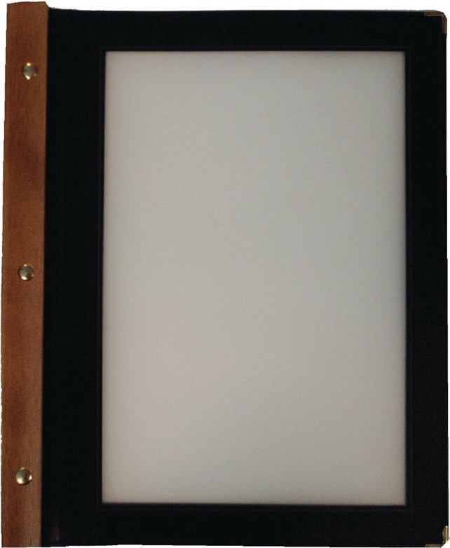  Securit Prot&egrave;ge-menus cadre en bois A4 noir 
