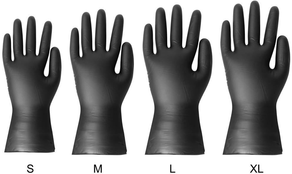  Hygiplas Gants vinyle non poudr&eacute;s noirs L (lot de 100) 