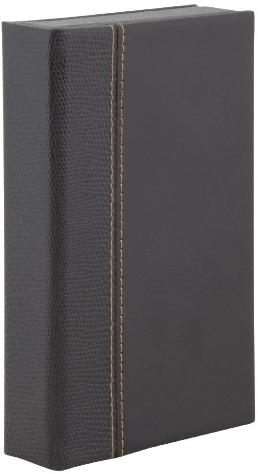  Securit Coffret porte-addition en cuir Trendy noir 