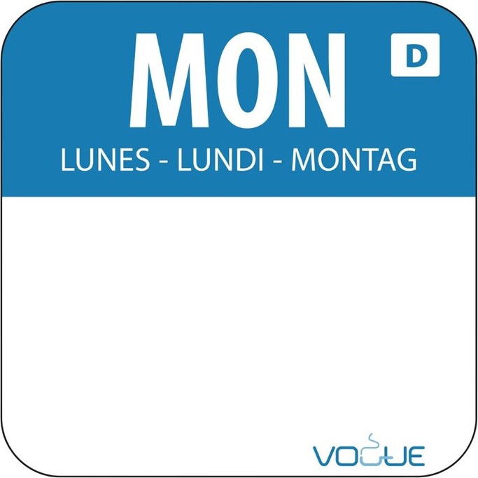  Vogue Etiquettes solubles pour aliments lundi 