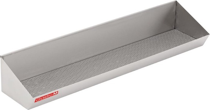  Gastro M R&eacute;serve-frites inox avec filtre &eacute;gouttoir 700 x 280 x 200mm 