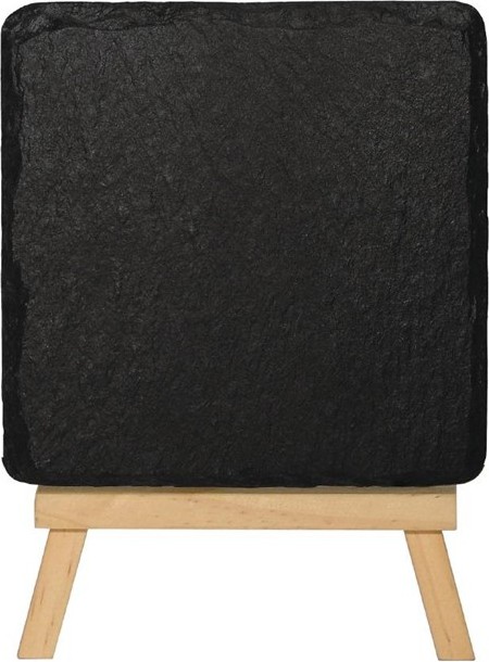  Olympia Plat de pr&eacute;sentation en ardoise naturelle 130x130mm 