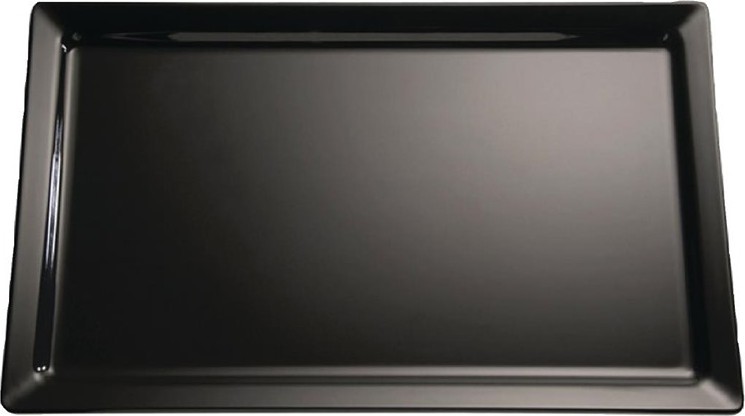  APS Plateau en m&eacute;lamine Pure noir GN1/2 