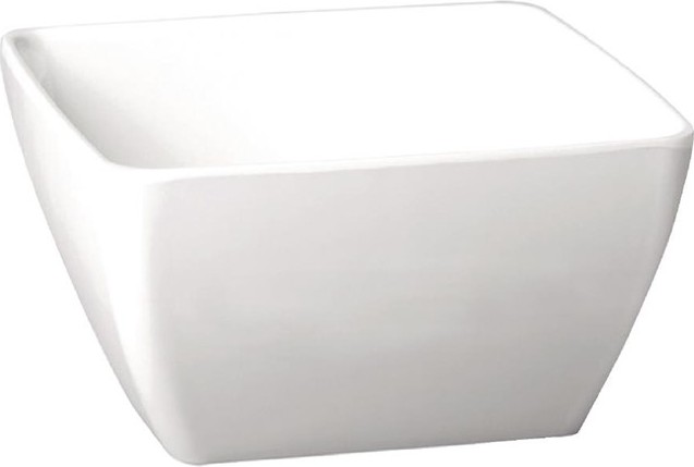 APS Bol carr&eacute; en m&eacute;lamine Pure blanc 125mm 