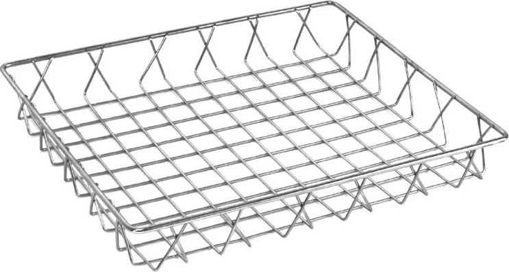  Olympia Panier de pr&eacute;sentation inox 350 x 300 x 50mm 