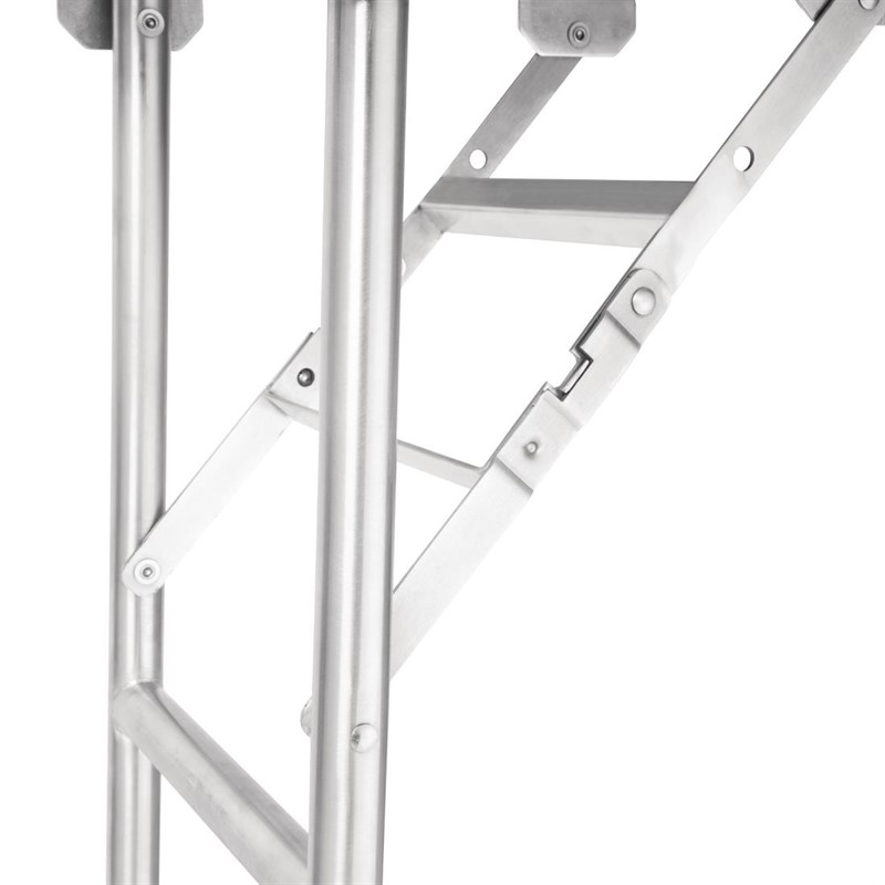  Vogue Table de travail pliante inox 1220x610x780mm 
