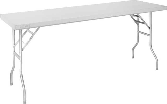  Vogue Table de travail pliante inox 1830x610x780mm 