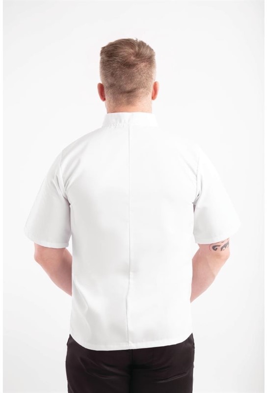  Whites Veste de cuisine mixte Vegas manches courtes blanche 