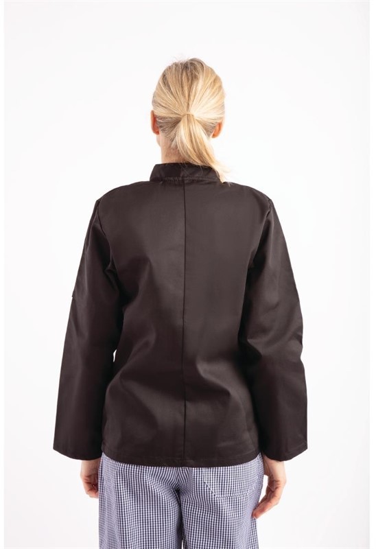  Whites Veste de cuisine mixte Vegas manches longues noire 