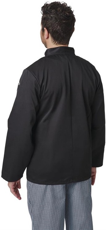  Whites Veste de cuisine mixte Vegas manches longues noire 