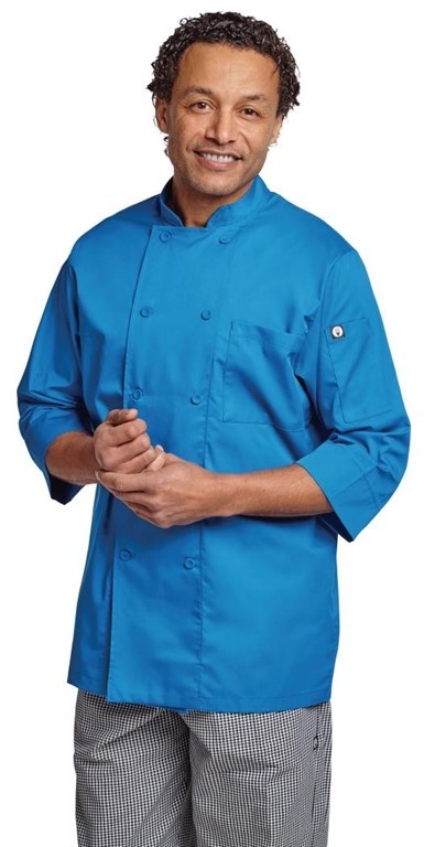  Chef Works Veste de cuisine mixte bleue 