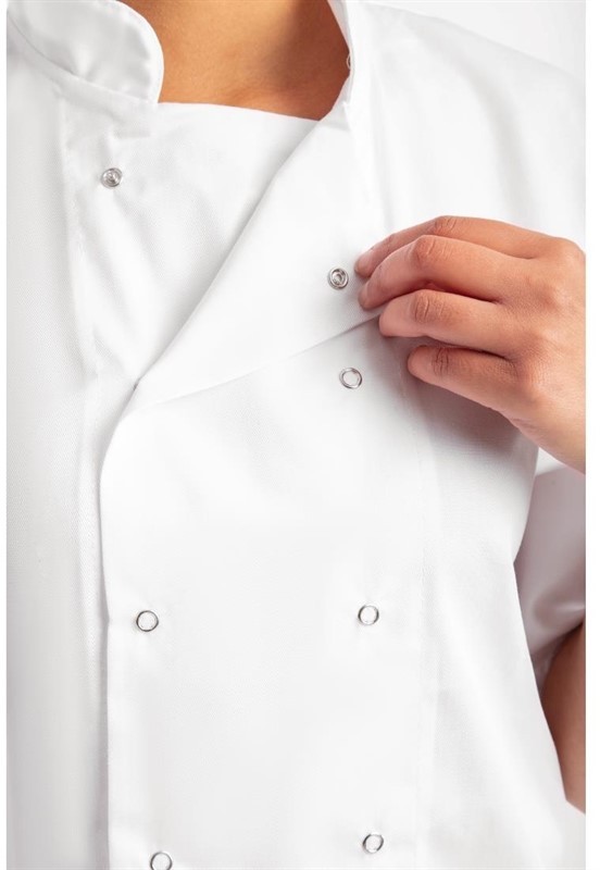  Whites Veste de cuisine Boston manches courtes blanche 
