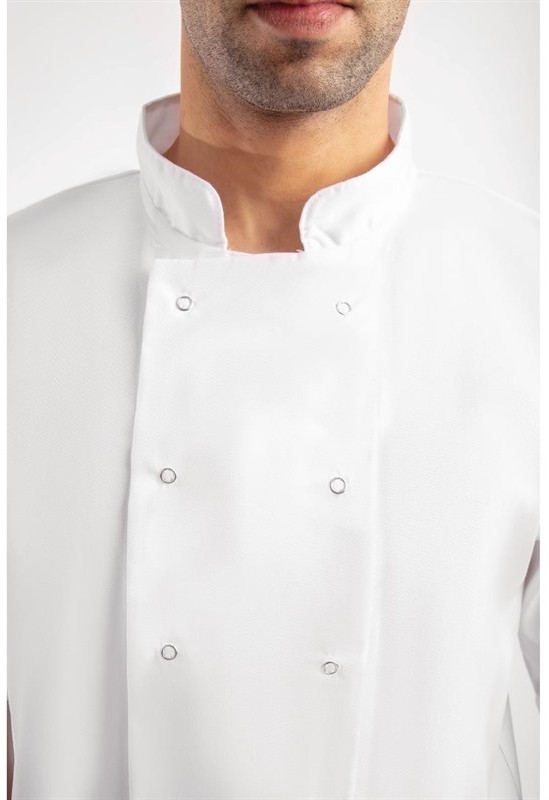  Whites Veste de cuisine Boston manches courtes blanche 
