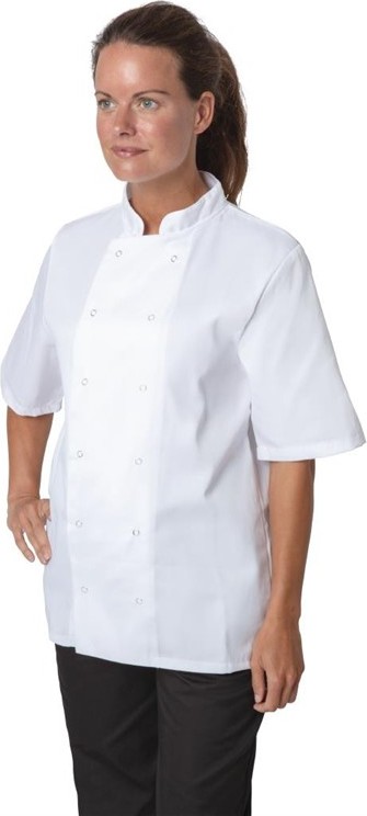  Whites Veste de cuisine Boston manches courtes blanche 