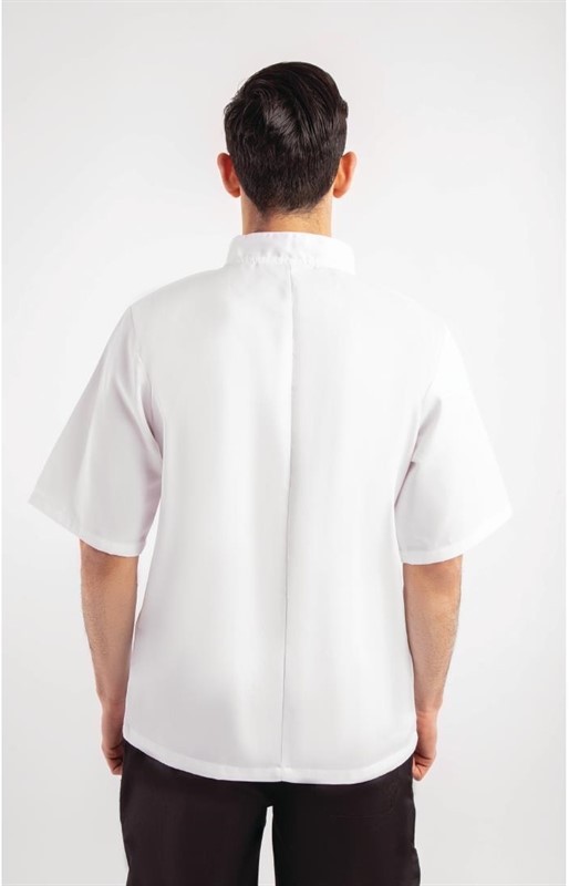  Whites Veste de cuisine Boston manches courtes blanche 