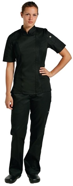  Chef Works Veste de cuisine mixte Cool Vent Springfield noire 