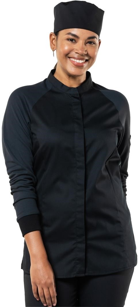  Chaud Devant Veste de cuisine femme noire Sorella UFX taille 