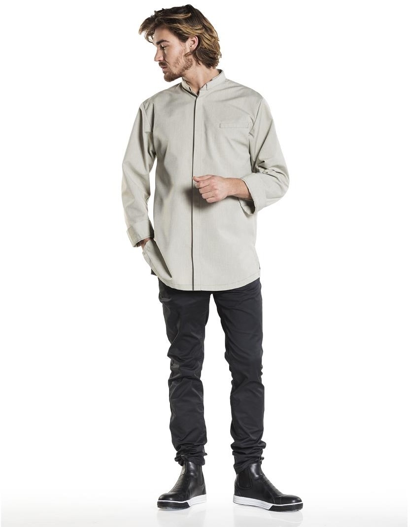  Chaud Devant Veste de cuisine homme verte Nordic taille 