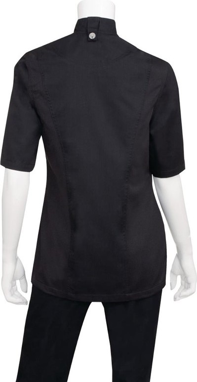  Chef Works Veste de cuisine femme zipp&eacute;e l&eacute;g&egrave;re Springfield noire 