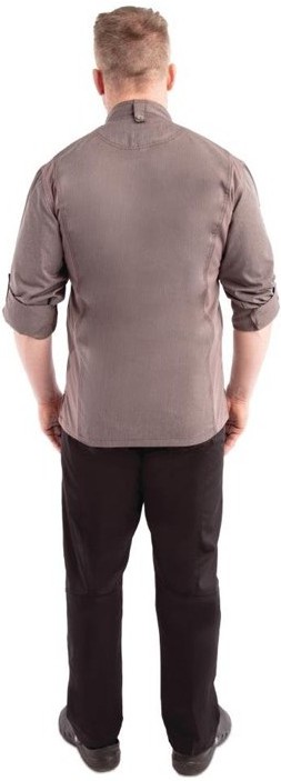  Chef Works Veste de cuisine mixte l&eacute;g&egrave;re &agrave; fermeture &eacute;clair Hartford gris graphite 