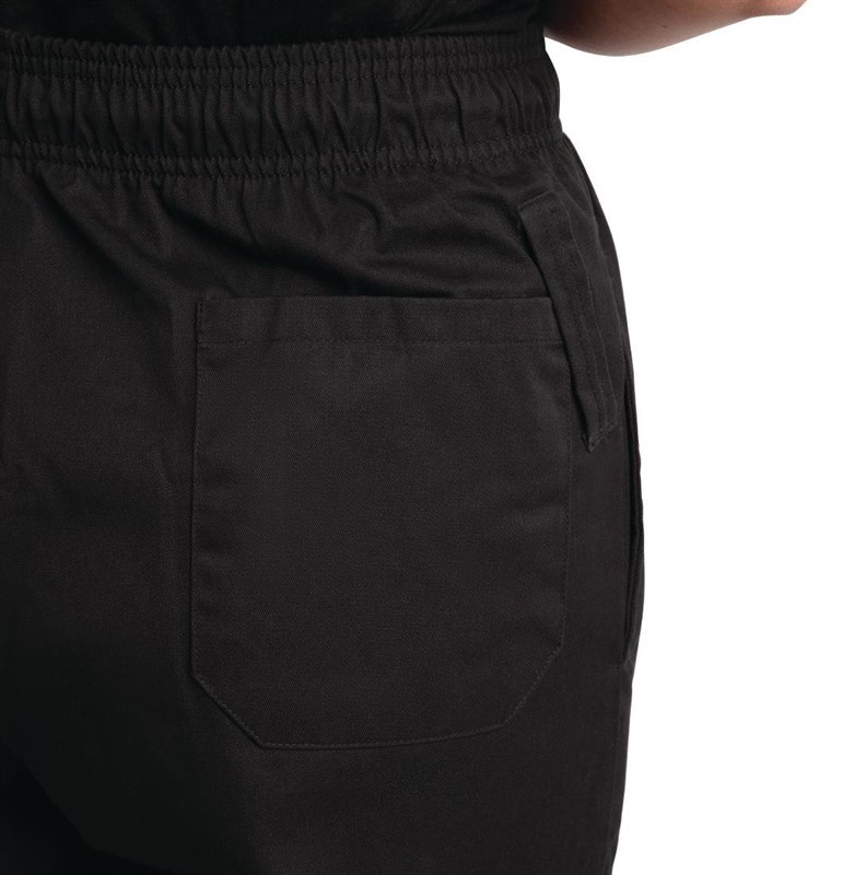  Whites Pantalon de cuisine mixte trait&eacute; au Teflon Easyfit noir 