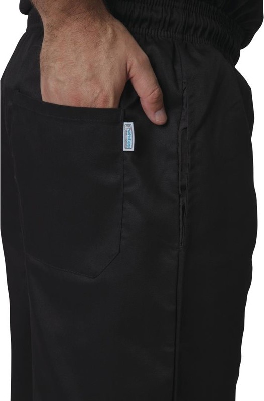  Whites Pantalon de cuisine mixte Vegas noir 