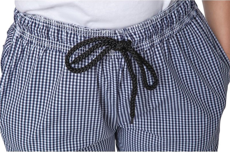  Whites Pantalon de cuisine mixte Vegas petits carreaux bleus et blancs 