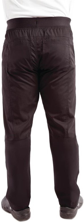  Chef Works Pantalon slim l&eacute;ger homme noir 