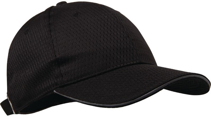  Chef Works Casquette baseball Cool Vent noire et grise 
