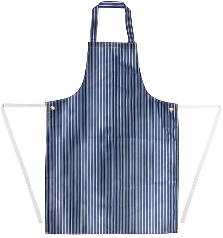  Whites Tablier bavette d&eacute;perlant bleu et blanc 