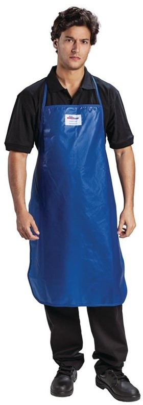  Burnguard Tablier bavette en nylon QuicKlean bleu 
