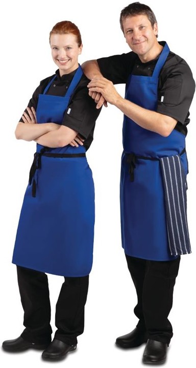  Whites Tablier bavette bleu roi 