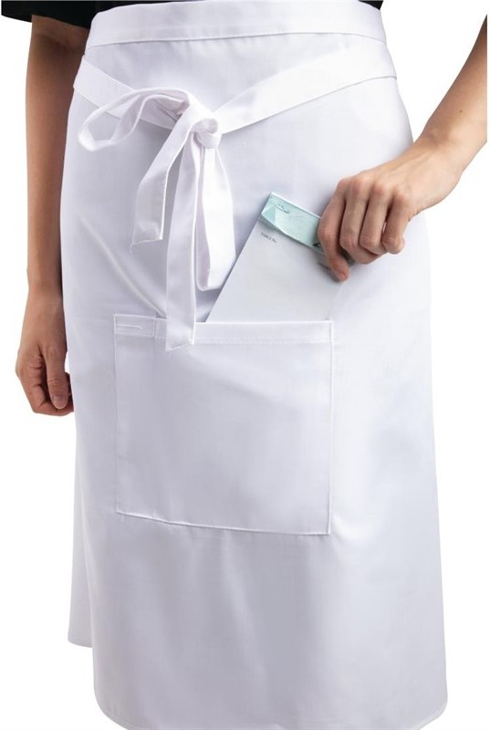  Whites Tablier serveur standard blanc 