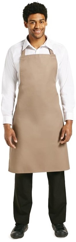  Whites Tablier bavette polyester-coton marron clair 