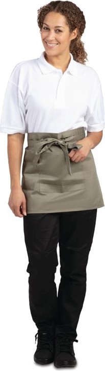 Whites Tablier serveur court olive 