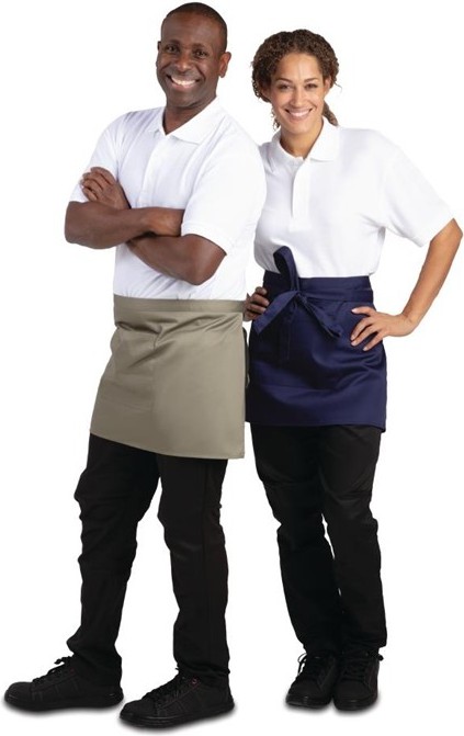 Whites Tablier serveur court olive 