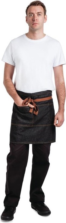  Chef Works Tablier serveur court Memphis noir 