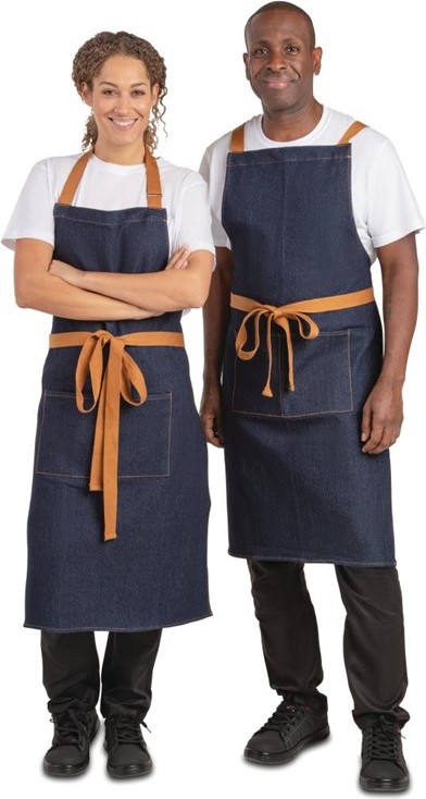  Whites Tablier serveur bleu denim Southside 700x1000mm 