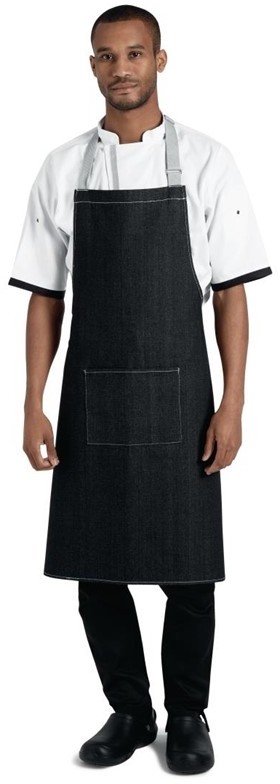  Whites Tablier bavette denim Southside noir 