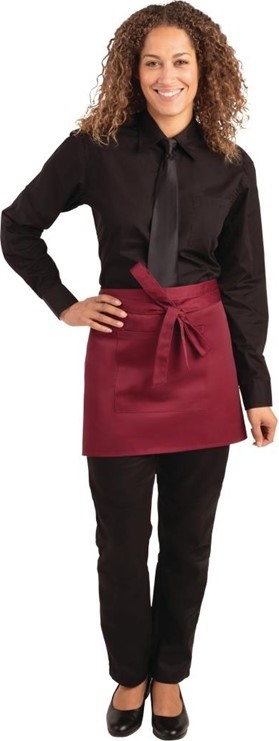  Whites Tablier serveur court bordeaux 