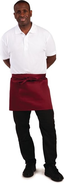  Whites Tablier serveur court bordeaux 