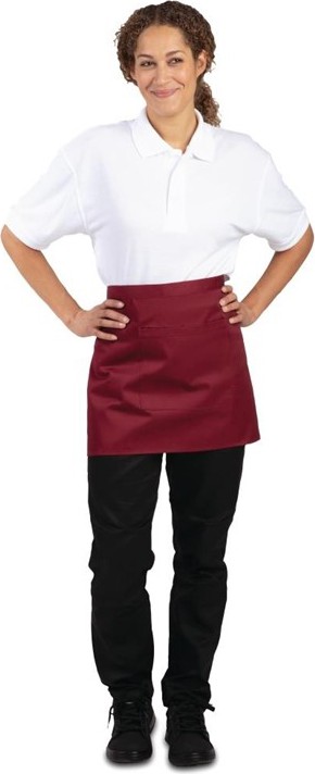  Whites Tablier serveur court bordeaux 