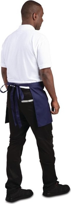  Whites Tablier serveur court bleu marine 