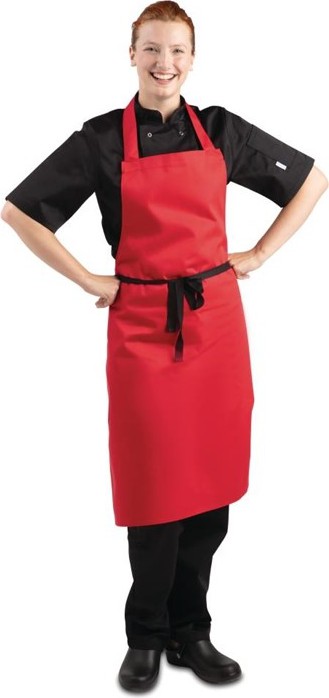  Whites Tablier bavette rouge 